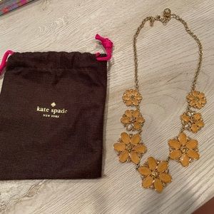 Kate spade floral necklace dangle chunky